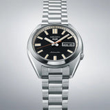 Seiko 5 Sports SNXS Series Automatic Black Dial Silver Steel Strap Watch for Men - SRPK89K1