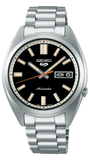 Seiko 5 Sports SNXS Series Automatic Black Dial Silver Steel Strap Watch for Men - SRPK89K1