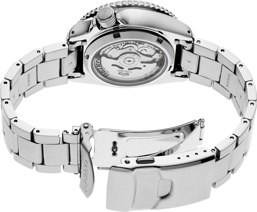 Seiko 5 Sports Special Edition Silver Dial Silver Steel Strap Watch For Men - SRPK09K1