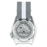 Seiko 5 Sports x Peanuts Surfboard Snoopy Limited Edition White Dial Two Tone NATO Strap Watch For Men - SRPK25K1