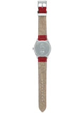 Gucci G Timeless Quartz Diamonds Pink Dial Red Leather Strap Watch For Women - YA1265017