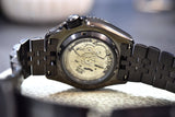 Seiko Automatic SKX GMT Yuto Horigome Limited Edition Black Dial Black Steel Strap Watch For Men - SSK027K1