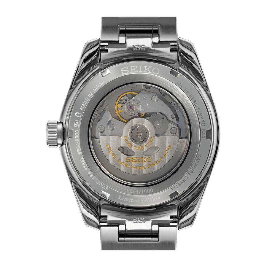 Seiko Presage Sharp Edged Series Automatic GMT Champagne Dial Silver Steel Strap Watch For Men - SPB273J1