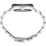 Seiko Presage Sharp Edged Series GMT Green Dial Silver Steel Strap Watch For Men - SPB219J1