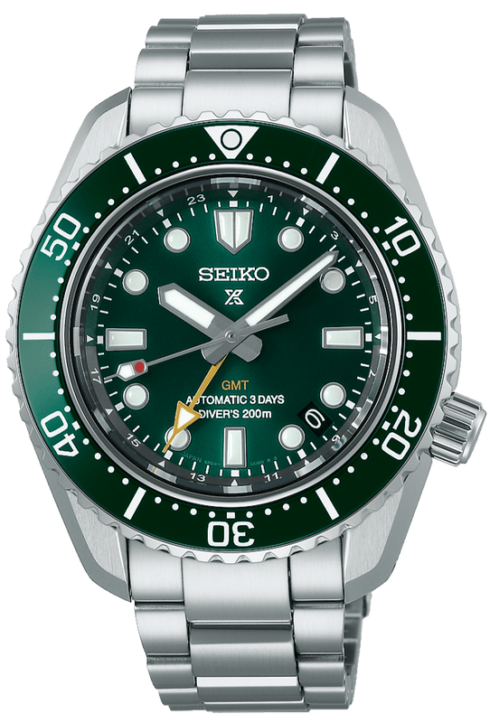 Seiko Prospex 140th Anniversary Limited Divers Green Dial Silver Steel Strap Watch For Men - SPB207J1