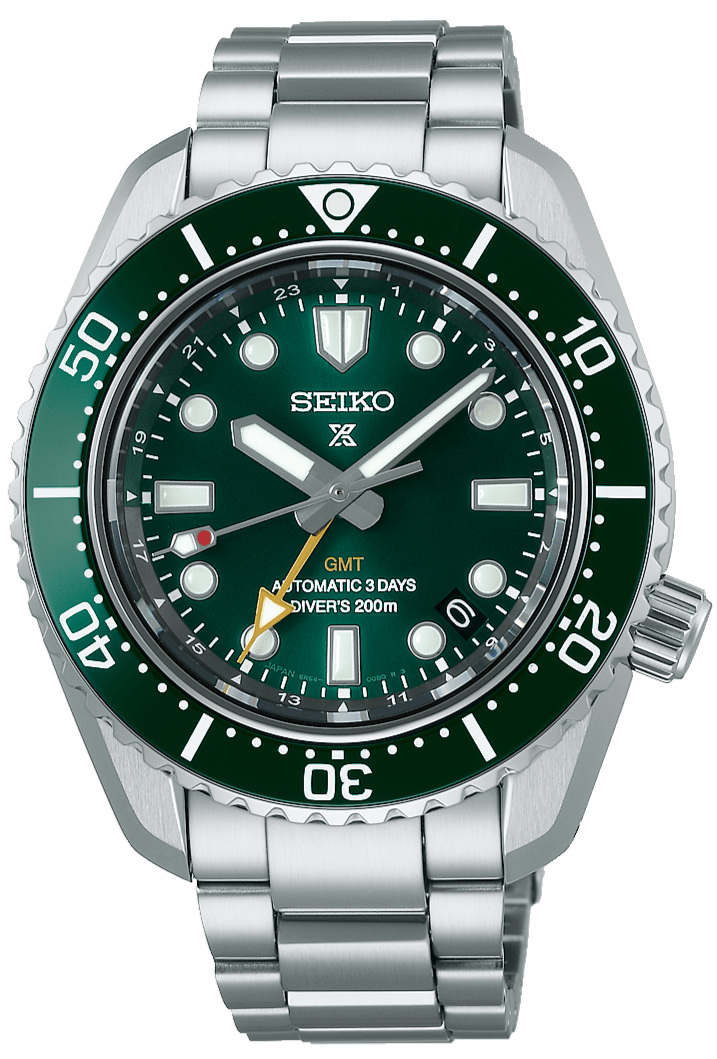 Seiko Prospex 140th Anniversary Limited Divers Green Dial Silver Steel Strap Watch For Men - SPB207J1