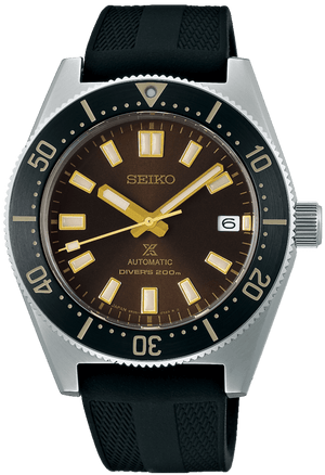 Seiko Prospex 1965 Diver's Modern Re-Interpretation Automatic Brown Dial Black Rubber Strap Watch For Men - SPB147J1