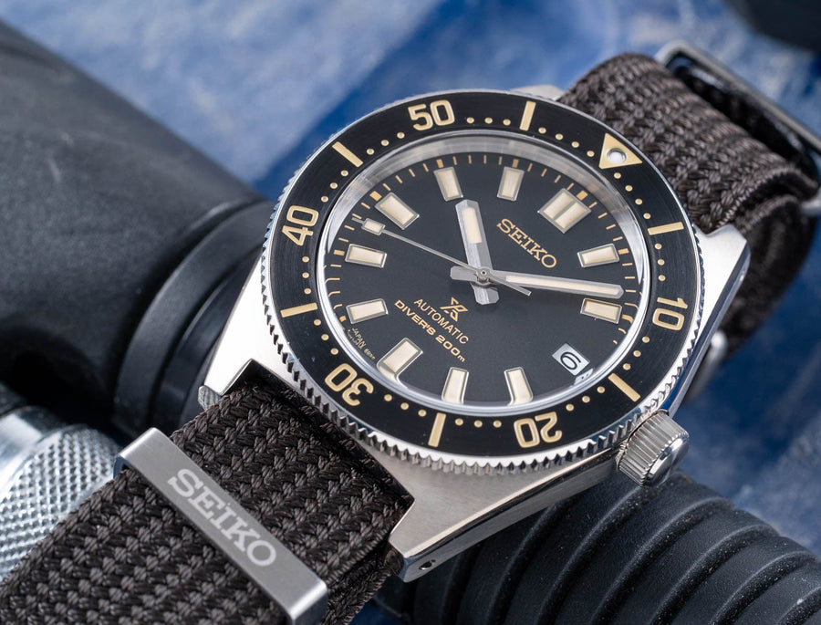 Seiko Prospex 1965 Diver’s Re-Interpretation Automatic Black Dial Brown NATO Strap Watch For Men - SPB239J1