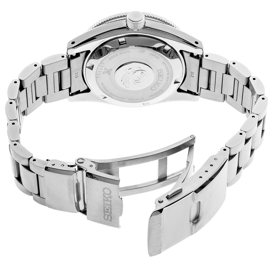 Seiko Prospex 1965 Modern Re Interpretation Automatic Black Dial Silver Steel Strap Watch For Men - SPB143J1