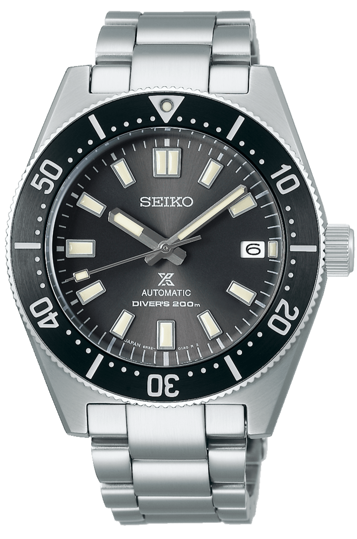 Seiko Prospex 1965 Modern Re Interpretation Automatic Black Dial Silver Steel Strap Watch For Men - SPB143J1