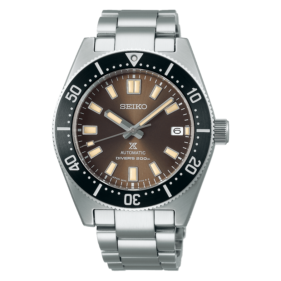 Seiko Prospex 55th Anniversary Edition Brown Dial Silver Steel Strap Watch For Men - SPB145J1