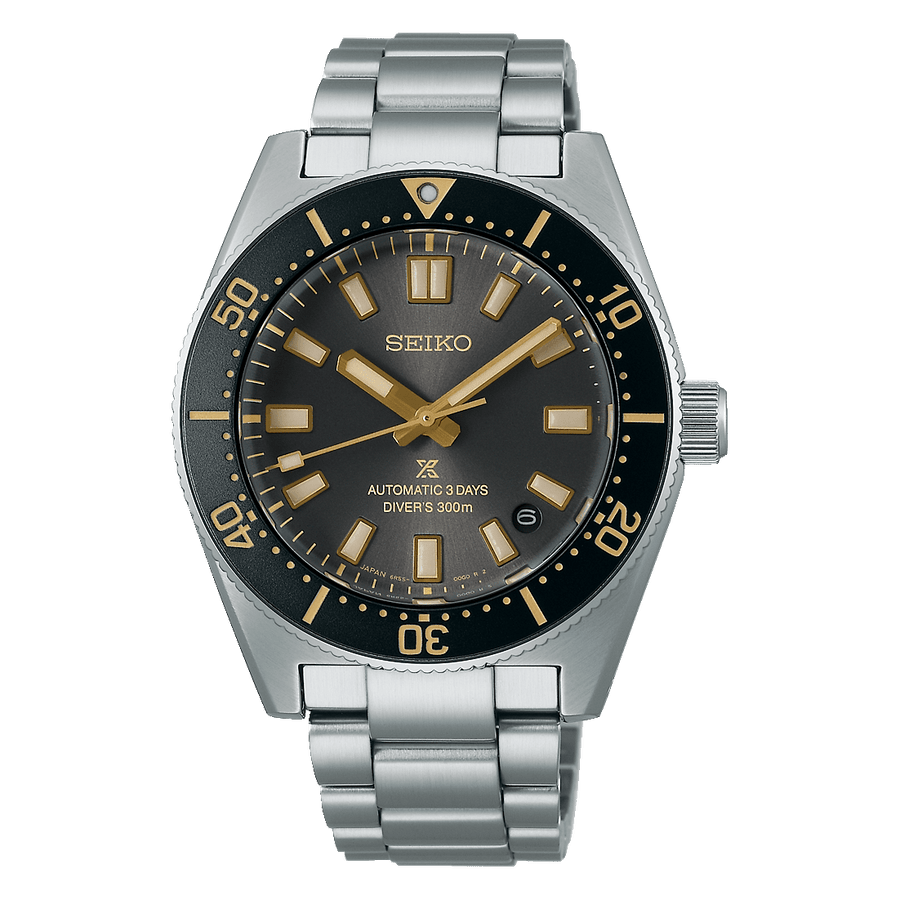 Seiko Prospex 55th Anniversary Edition Brown Dial Silver Steel Strap Watch For Men - SPB145J1