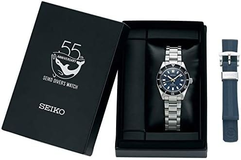 Seiko Prospex Automatic 1965 Dive 55th Anniversary Limited Edtion Blue Dial Silver Steel Strap Watch For Men - SPB149J1