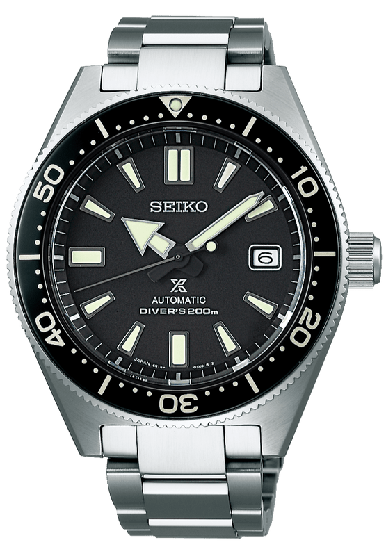 Seiko Prospex Automatic Diver Black Dial Silver Steel Strap Watch For Men - SPB051J1