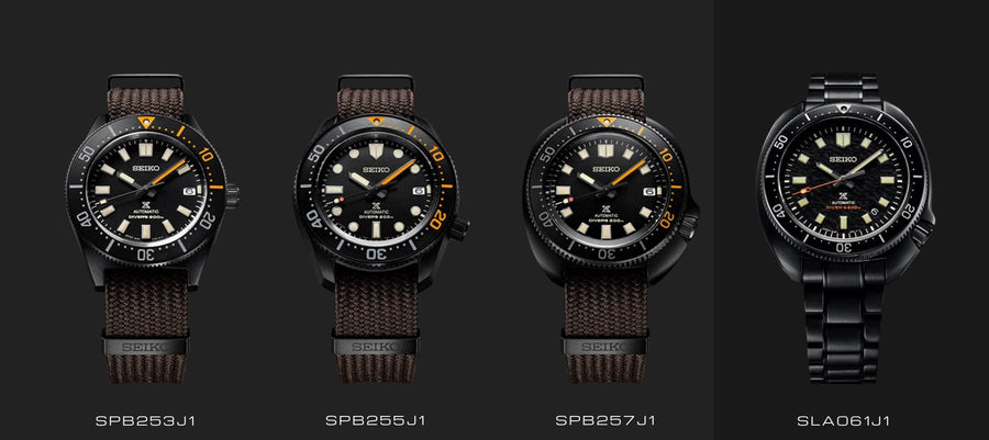Seiko Prospex Black Series 1965 Limited Edition Black Dial Brown NATO Strap Watch For Men - SPB253J1