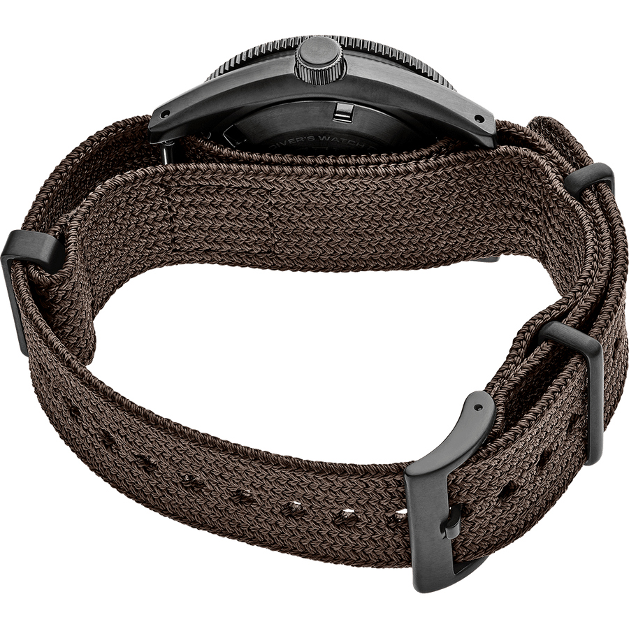 Seiko Prospex Black Series 1965 Limited Edition Black Dial Brown NATO Strap Watch For Men - SPB253J1