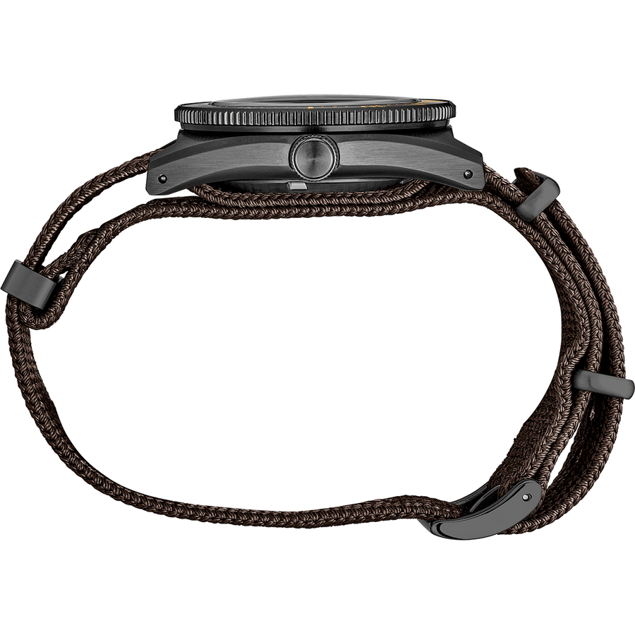 Seiko Prospex Black Series 1965 Limited Edition Black Dial Brown NATO Strap Watch For Men - SPB253J1