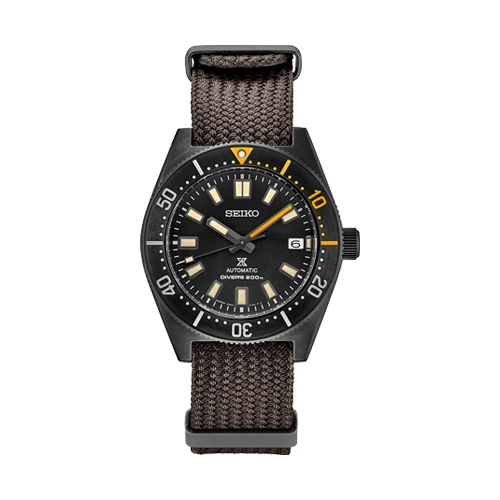 Seiko Prospex Black Series 1965 Limited Edition Black Dial Brown NATO Strap Watch For Men - SPB253J1