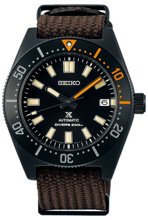 Seiko Prospex Black Series 1965 Limited Edition Black Dial Brown NATO Strap Watch For Men - SPB253J1