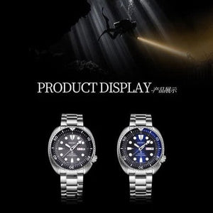 Seiko Prospex Deep Blue Batman Turtle Diver's Automatic Blue Dial Silver Steel Strap Watch for Men - SRPC25J1