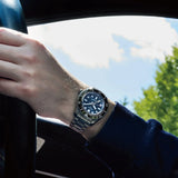 Seiko Prospex Diver Scuba Automatic Blue Dial Silver Steel Strap Watch for Men - SBEJ021