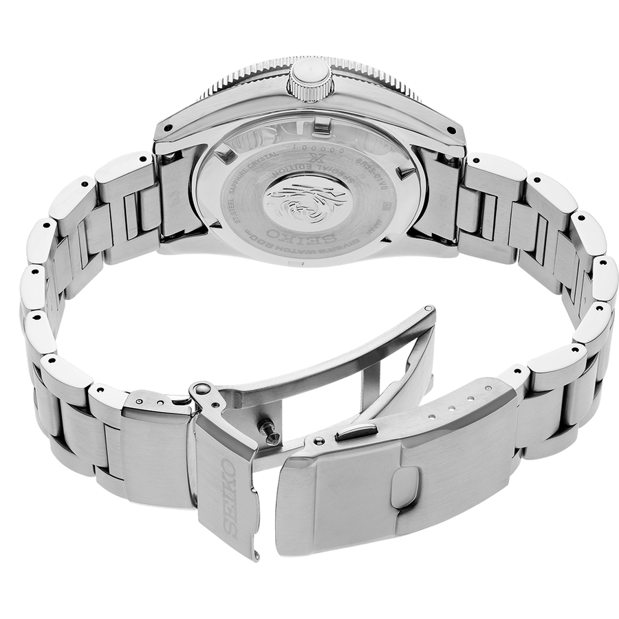 Seiko Prospex Glacier Save the Ocean Green Dial Silver Steel Strap Watch For Men - SPB297J1