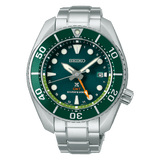 Seiko Prospex GMT Divers Automatic Marine Green Dial Silver Steel Strap Watch For Men - SPB381J1
