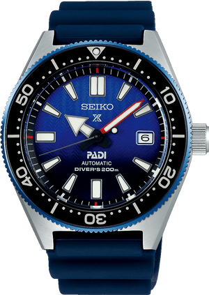 Seiko Prospex PADI Special Edition Divers 200M Blue Dial Blue Rubber Strap Watch For Men - SPB071J1