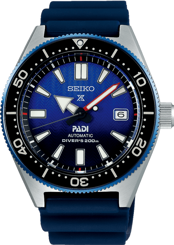 Seiko Prospex PADI Special Edition Divers 200M Blue Dial Blue Rubber Strap Watch For Men - SPB071J1