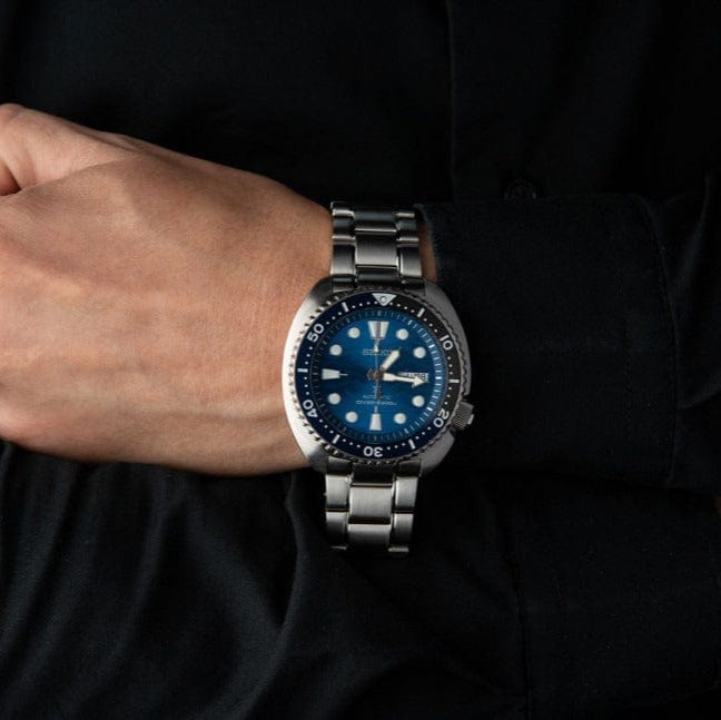 Seiko Prospex Save The Ocean Diver's Automatic Blue Dial Silver Steel Strap Watch for Men - SRPD21J1