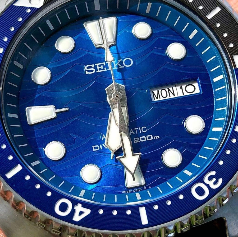 Seiko Prospex Save The Ocean Diver's Automatic Blue Dial Silver Steel Strap Watch for Men - SRPD21J1