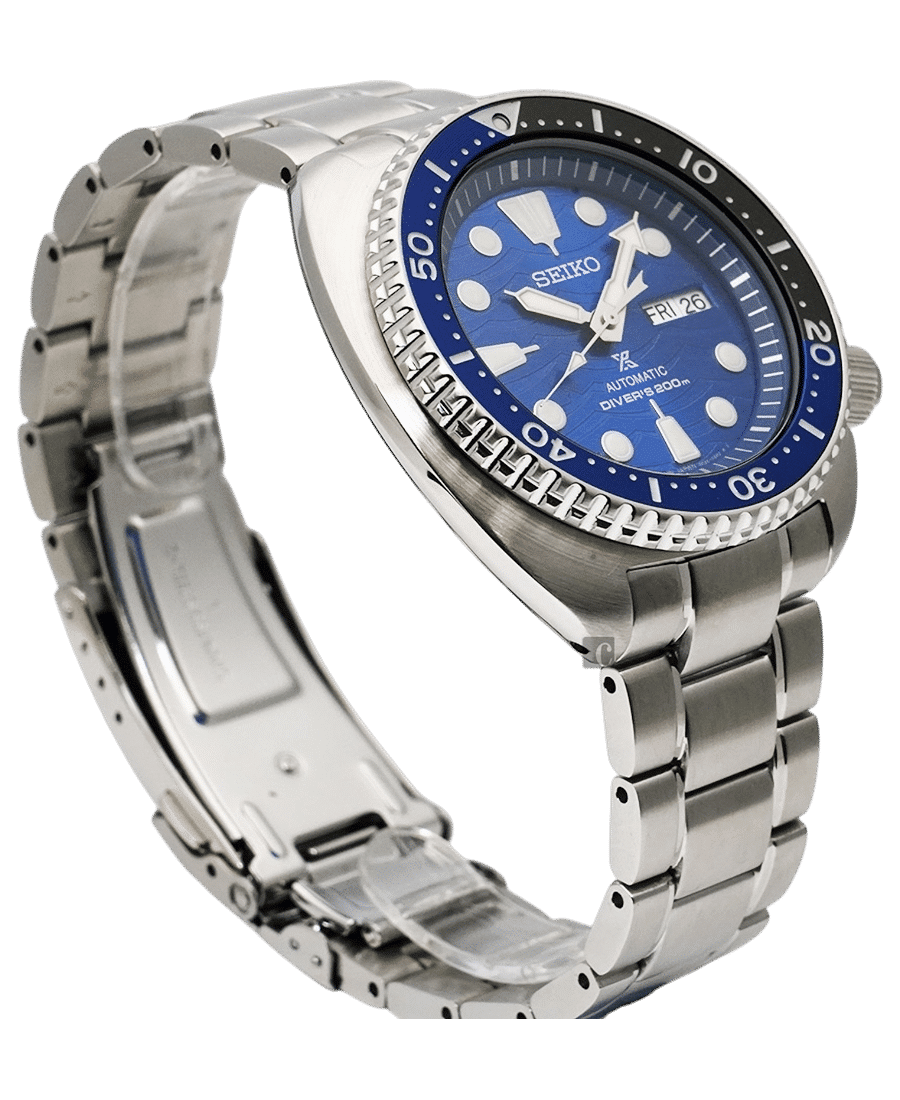 Seiko Prospex Save The Ocean Diver's Automatic Blue Dial Silver Steel Strap Watch for Men - SRPD21J1