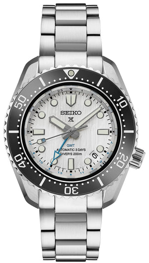 Seiko Prospex Sea Arctic Ocean GMT Limited Edition Silver Dial Silver Steel Strap Watch For Men - SPB439J1