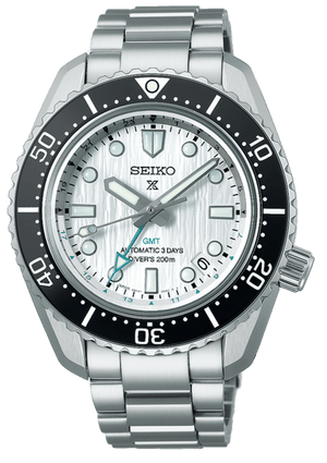 Seiko Prospex Sea Arctic Ocean GMT Limited Edition Silver Dial Silver Steel Strap Watch For Men - SPB439J1