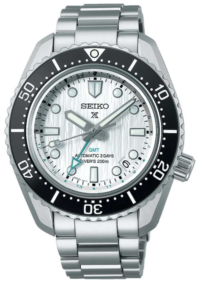 Seiko Prospex Sea Arctic Ocean GMT Limited Edition Silver Dial Silver Steel Strap Watch For Men - SPB439J1