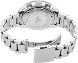 Seiko Prospex Solar Chronograph 1969 Re-interpretation Orange Dial Silver Steel Strap Watch for Men - SSC947