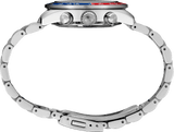 Seiko Prospex Solar Chronograph 1969 Re-interpretation Orange Dial Silver Steel Strap Watch for Men - SSC947