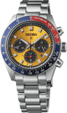 Seiko Prospex Solar Chronograph 1969 Re-interpretation Orange Dial Silver Steel Strap Watch for Men - SSC947
