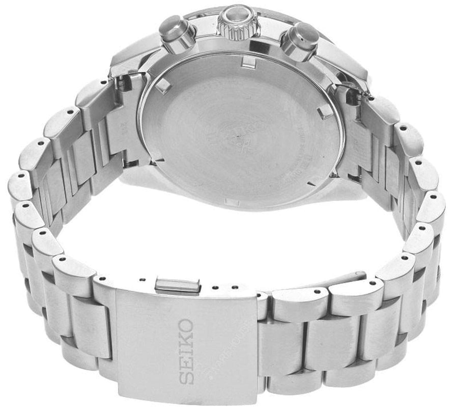 Seiko Prospex Speedtimer Solar Chronograph Blue Dial Silver Steel Strap Watch for Men - SSC913