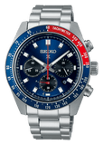 Seiko Prospex Speedtimer Solar Chronograph Blue Dial Silver Steel Strap Watch for Men - SSC913