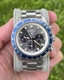 Seiko Prospex Speedtimer Solar Chronograph Grey Dial Silver Steel Strap Watch for Men - SSC939