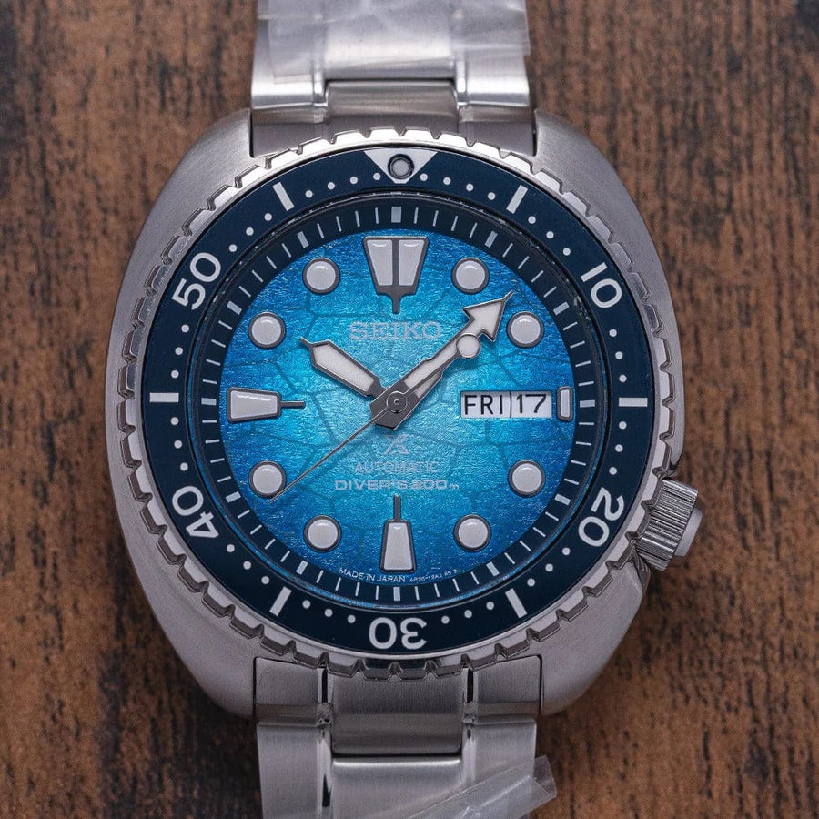 Seiko Prospex US Special Edition Automatic Blue Dial Silver Steel Strap Watch for Men - SRPH59