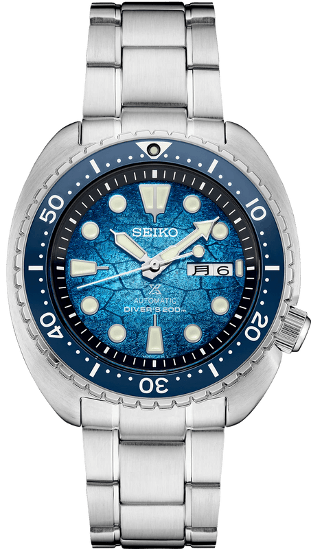 Seiko Prospex US Special Edition Automatic Blue Dial Silver Steel Strap Watch for Men - SRPH59