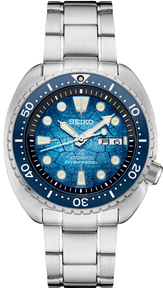 Seiko Prospex US Special Edition Automatic Blue Dial Silver Steel Strap Watch for Men - SRPH59