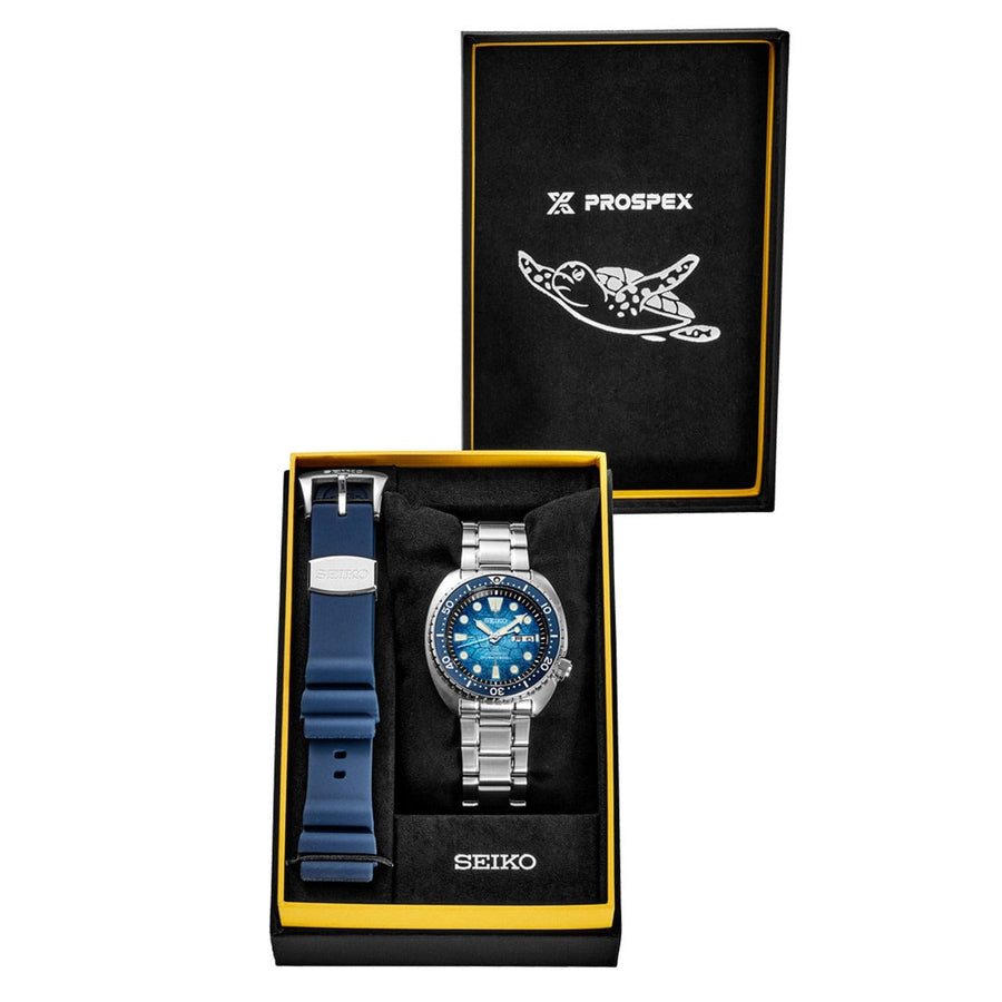 Seiko Prospex US Special Edition Automatic Blue Dial Silver Steel Strap Watch for Men - SRPH59