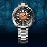Seiko Prospex US Special Edition King Turtle Automatic Brown Dial Silver Steel Strap Watch for Men - SRPH55