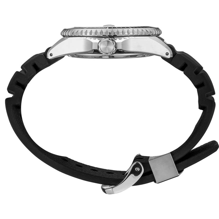 Seiko Shogun Prospex Titanium Divers Automatic White Dial Black Rubber Strap Watch For Men - SPB191J1