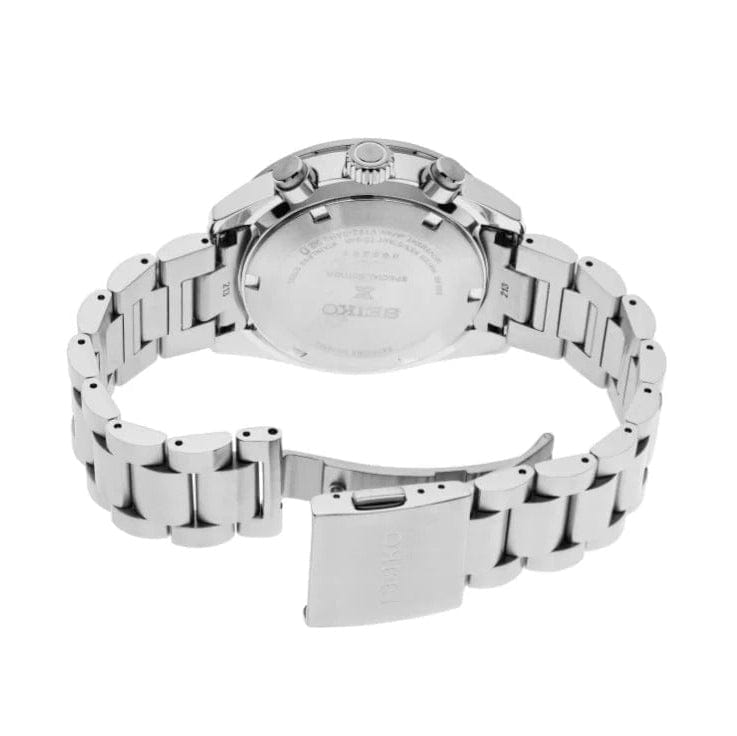 Seiko Speedtimer Solar US Special Edition Blue Dial Silver Steel Strap Watch for Men - SSC931