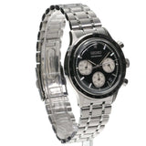 Seiko 5 Sport Black Dial Silver Steel Strap Watch for Men - SSB479P1