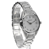 Seiko Diamond Silver Dial Silver Steel Strap Watch for Women - SUR579P1